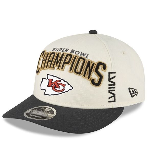 New Era Kansas City Chiefs Super Bowl LVIII Champions Adjust Cream OS NWT - Picture 3 of 9